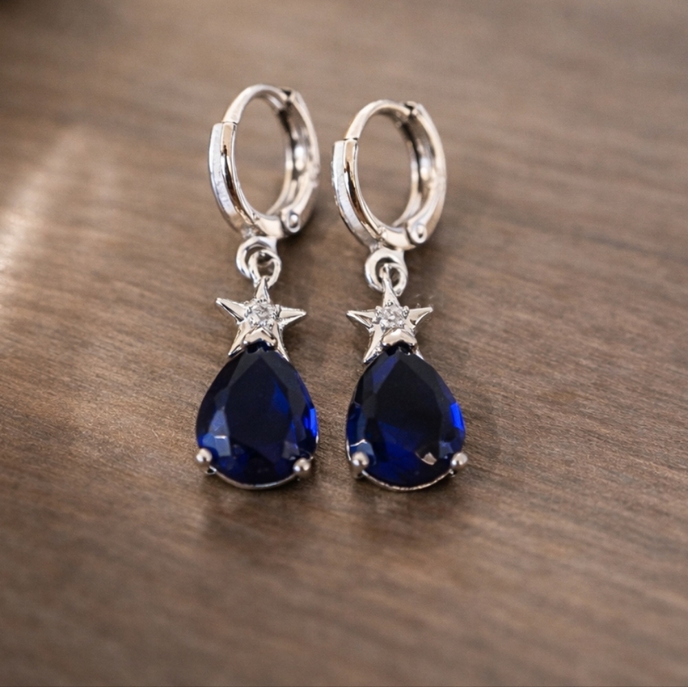 NEW Elegant Blue Drop Earrings